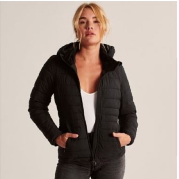 ABERCROMBIE & FITCH LIGHTWEIGHT STRETCH PUFFER JACKET! - Picture 3 of 8